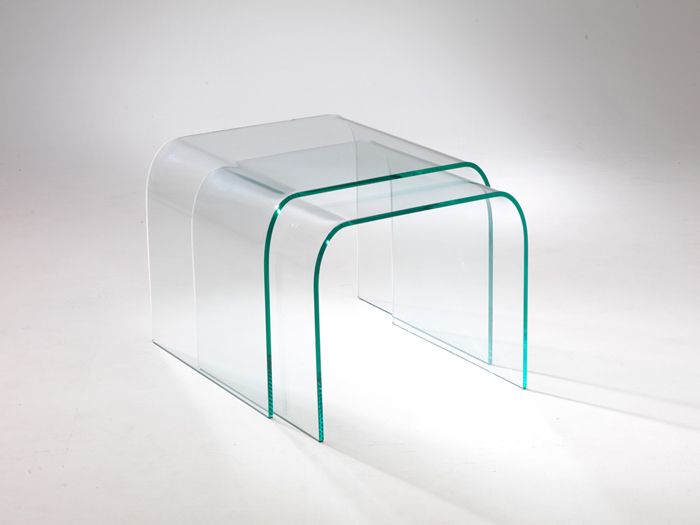 vetro curvato, mobili da soggiorno