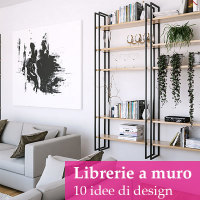 librerie a muro: 10 idee di design