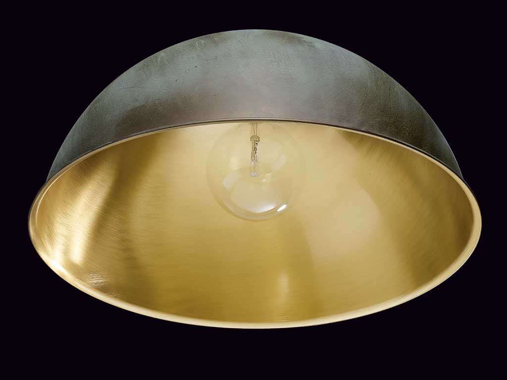lampadario in ottone