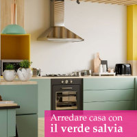 cucina moderna verde salvia