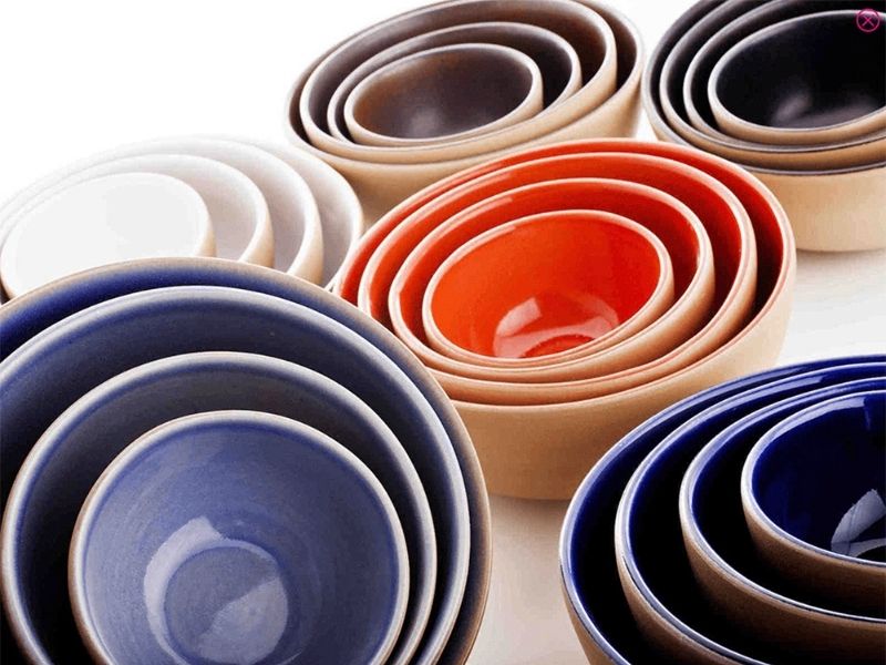 ciotole in ceramica colorate fatte a mano 