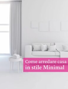 stile d'arredo minimal