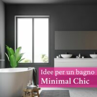 design minimale per l'arredamento del bagno