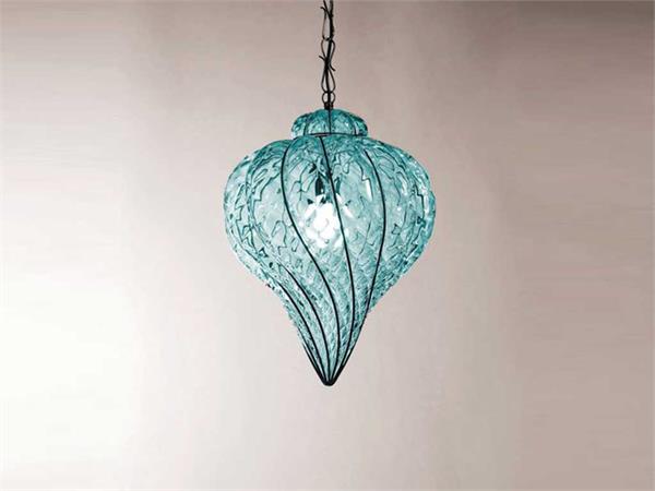 Lampadario vetro soffiato