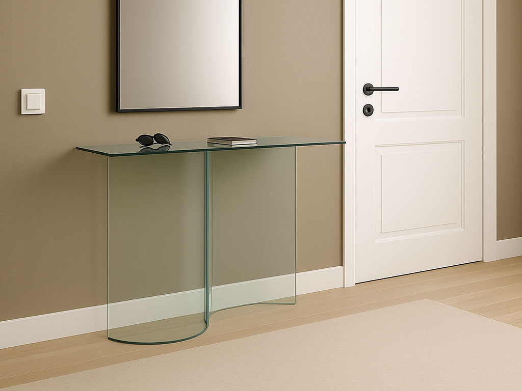 arredo vetro curvato