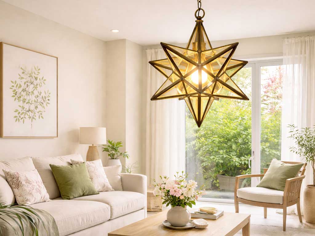 lampadario artigianale sospensione arredamento primavera